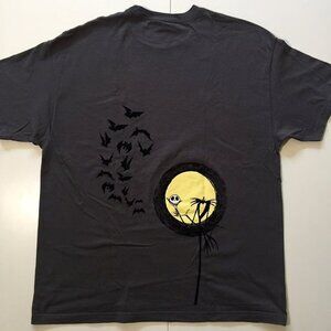 Retro Mens Nightmare Before Christmas Tshirt With Jack and Bats